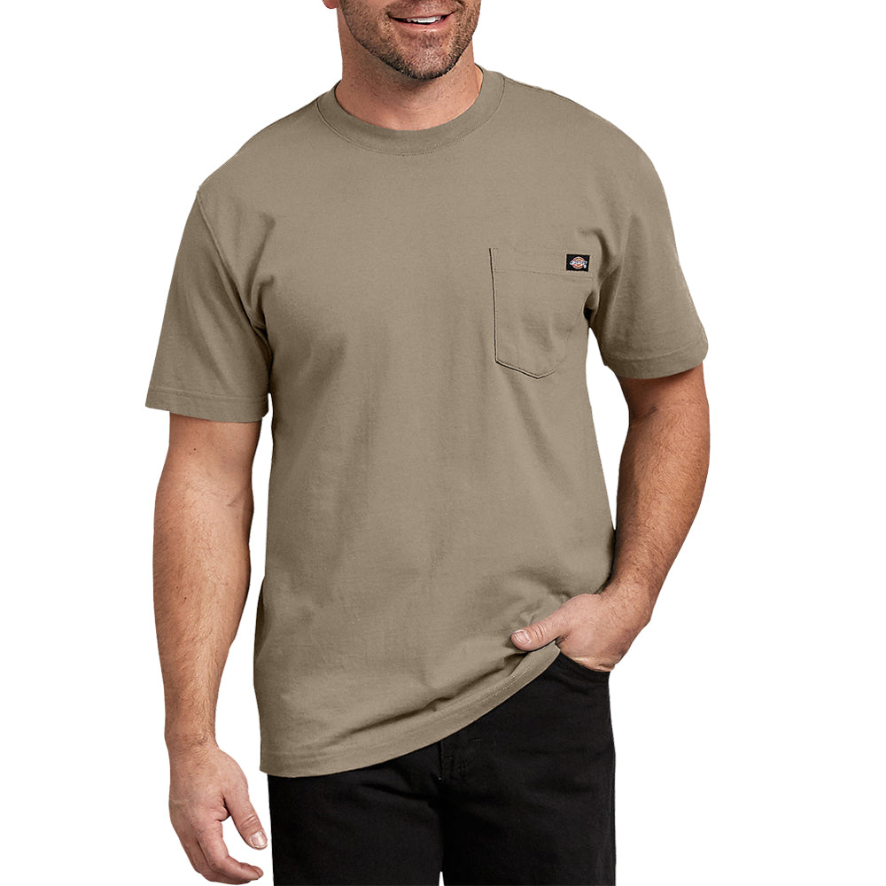 Dickies Men&#39;s Heavyweight Short Sleeve T-Shirt_Desert Sand - Work World - Workwear, Work Boots, Safety Gear