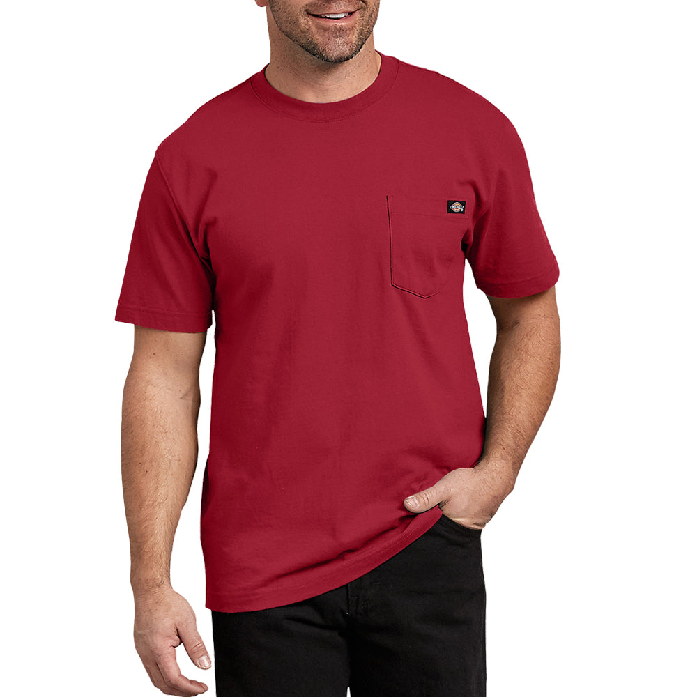 Dickies Men's Heavyweight Short Sleeve T-Shirt_English Red - Work World - Workwear, Work Boots, Safety Gear