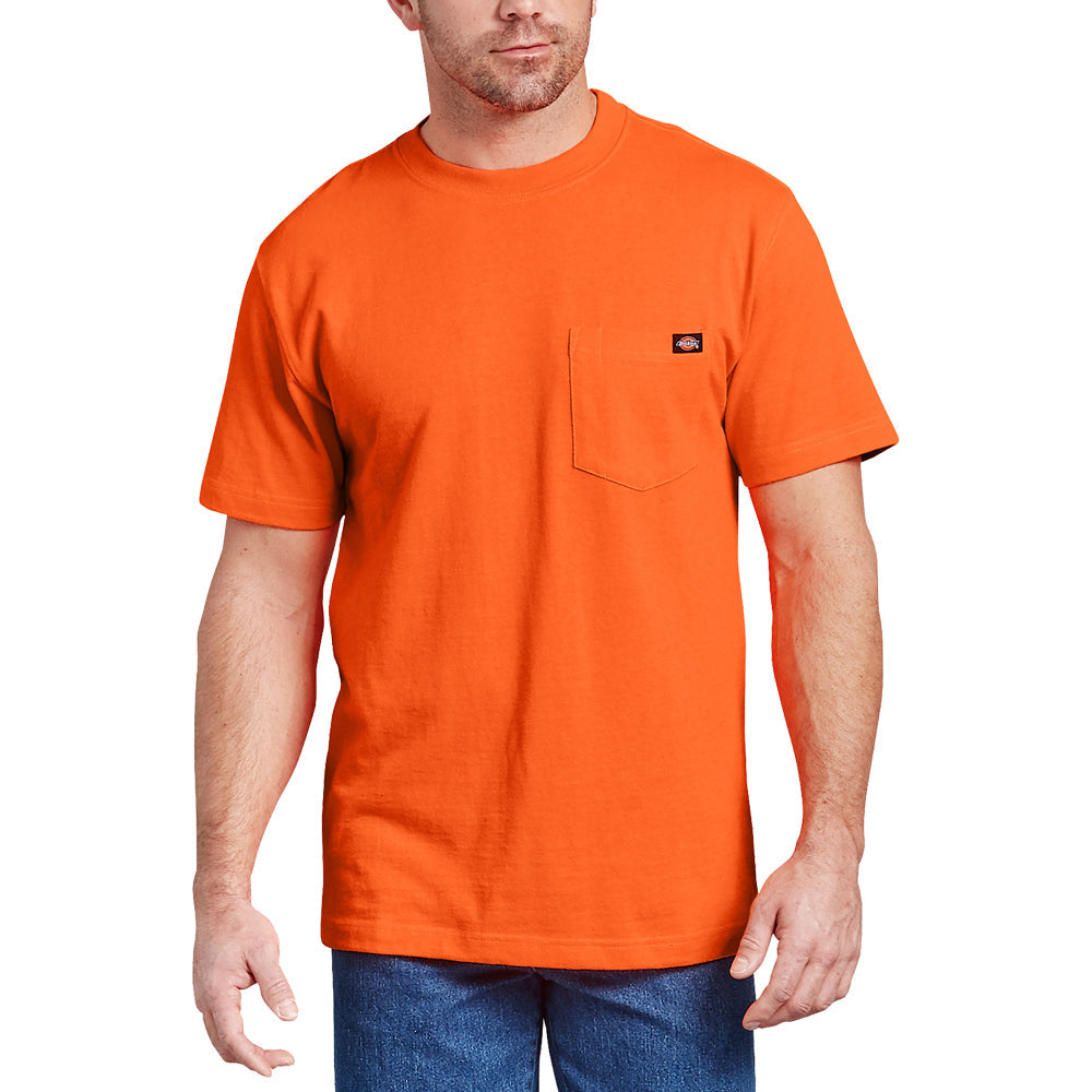 Dickies Men&#39;s Heavyweight Short Sleeve T-Shirt_Orange - Work World - Workwear, Work Boots, Safety Gear