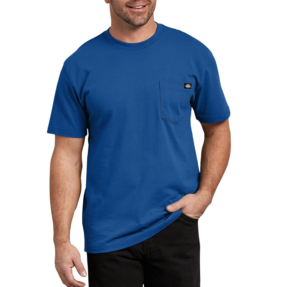 Dickies Men&#39;s Heavyweight Short Sleeve T-Shirt_Royal Blue - Work World - Workwear, Work Boots, Safety Gear
