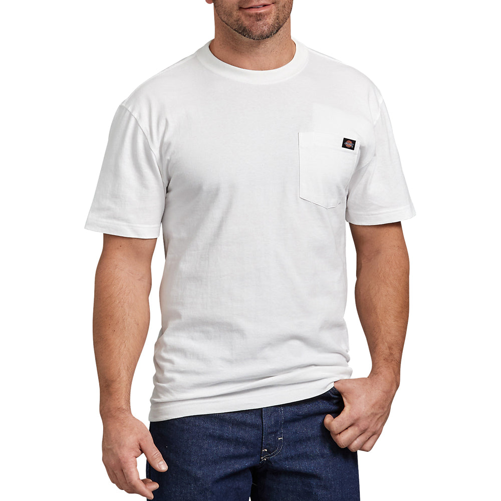 Dickies Men&#39;s Heavyweight Short Sleeve T-Shirt_White - Work World - Workwear, Work Boots, Safety Gear