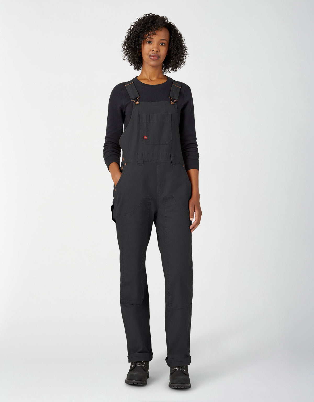 Dickies Women&#39;s Straight Fit Duck Double Front Bib Overalls - Work World - Workwear, Work Boots, Safety Gear