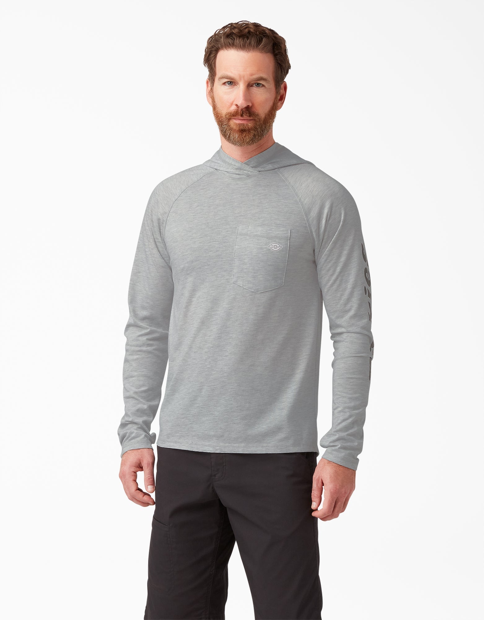 Dickies Men's Cooling Hooded Long Sleeve Performance Sun Shirt - Work World - Workwear, Work Boots, Safety Gear