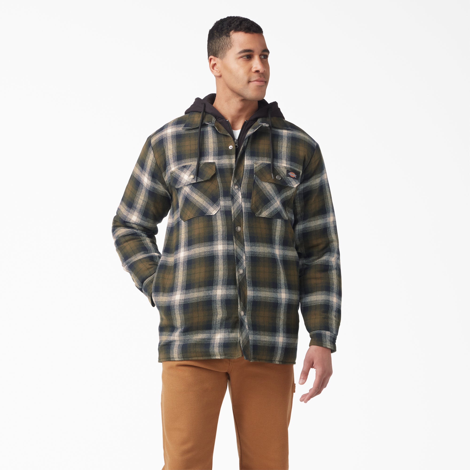 Dickies Men's DWR Hooded Flannel Shirt Jac - Work World - Workwear, Work Boots, Safety Gear