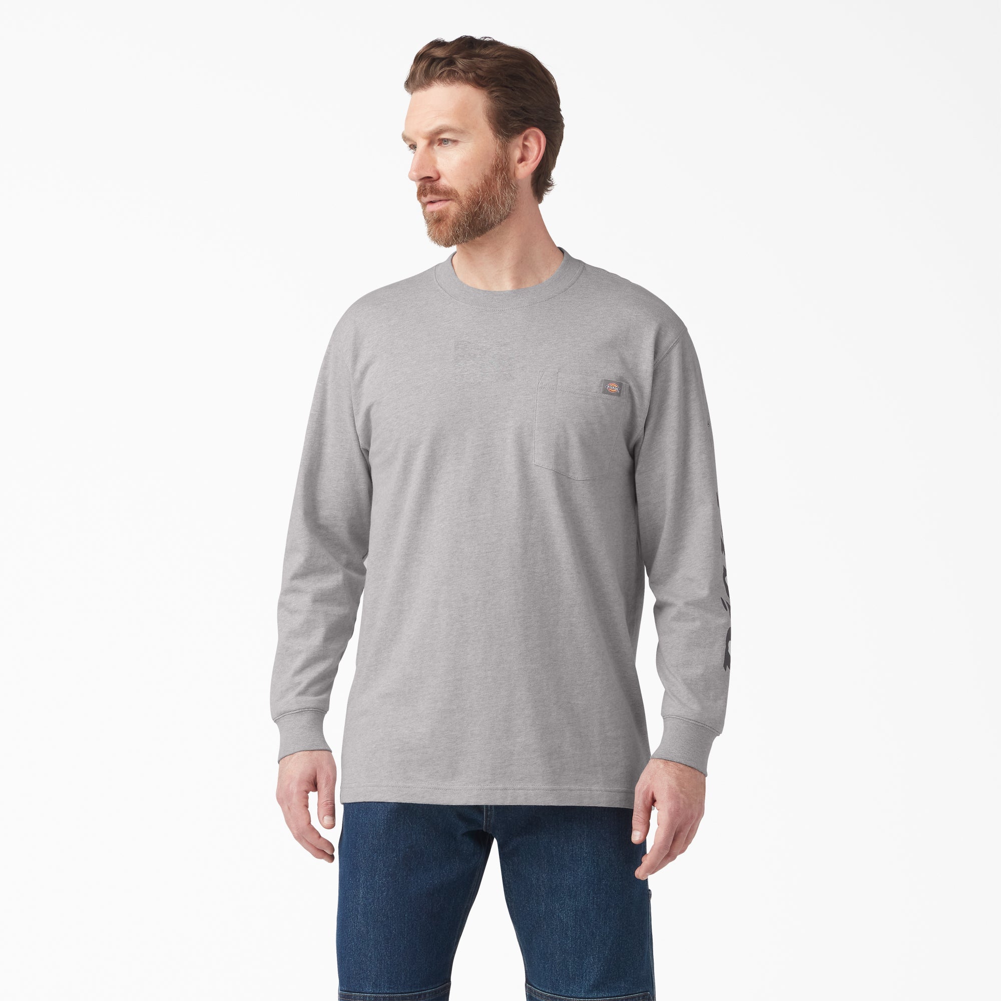 Dickies Men's Wordmark Graphic Long Sleeve T-Shirt - Work World - Workwear, Work Boots, Safety Gear
