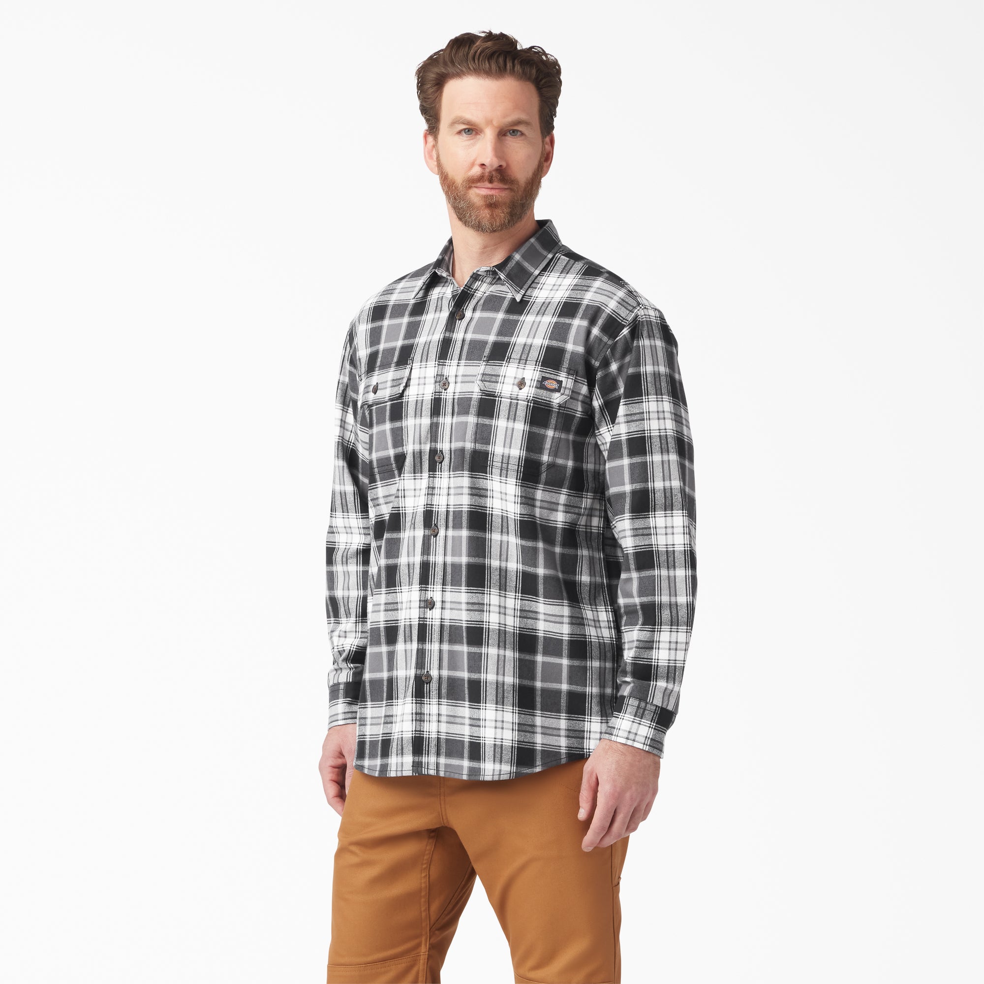 Dickies Men's Flex Long Sleeve Flannel Shirt - Work World - Workwear, Work Boots, Safety Gear