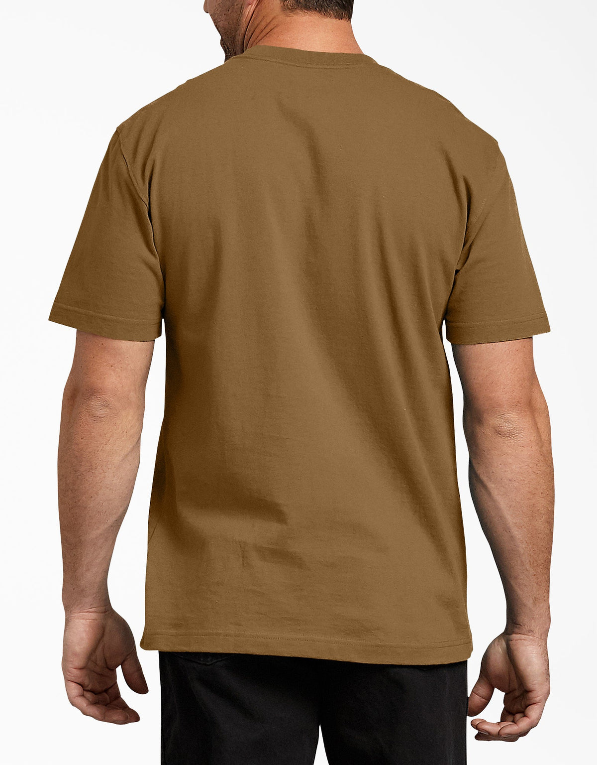 Dickies Men&#39;s Heavyweight Short Sleeve T-Shirt_Brown Duck - Work World - Workwear, Work Boots, Safety Gear