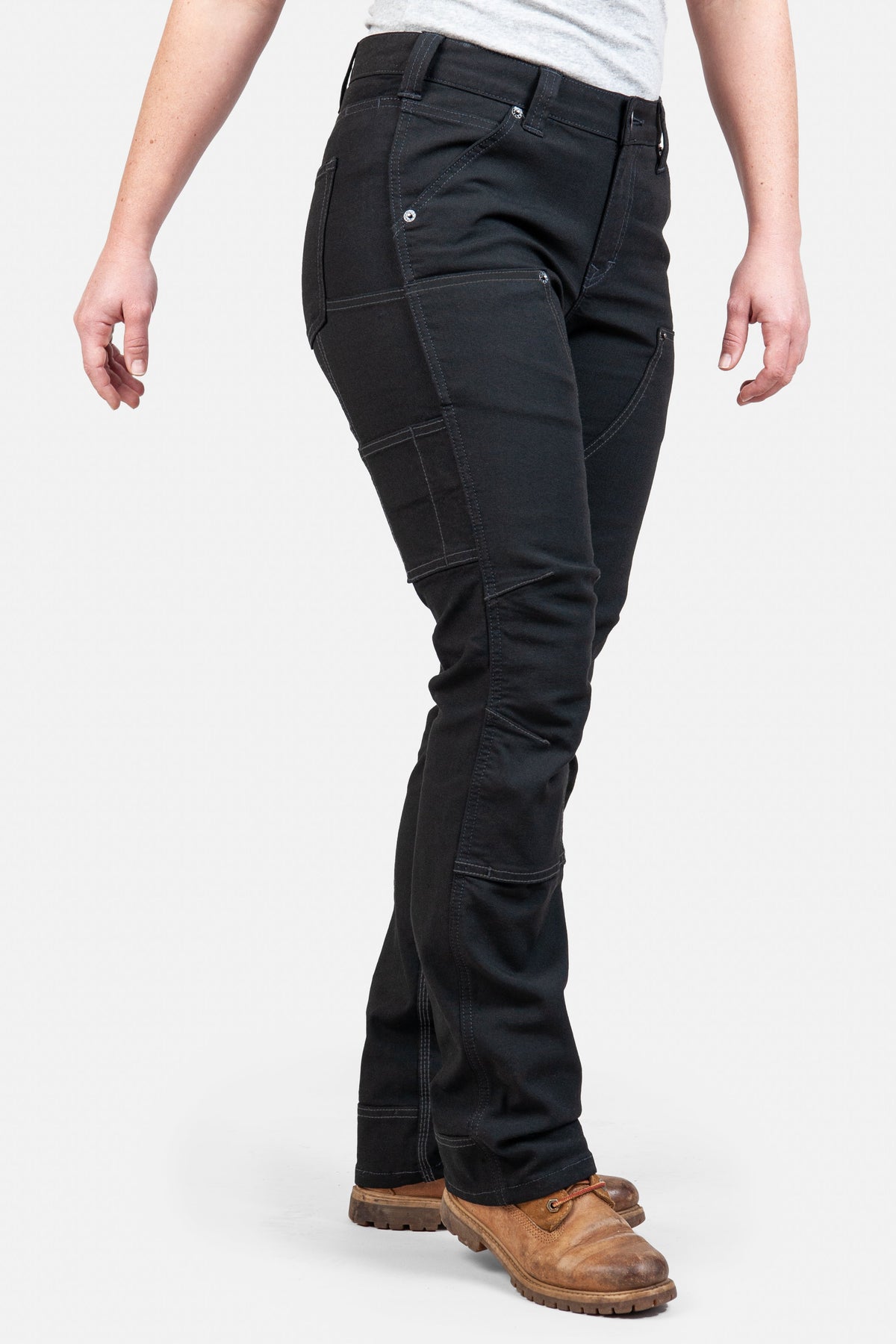 Dovetail Workwear Women&#39;s Britt Utility Stretch Pant_No Fade Canvas Black - Work World - Workwear, Work Boots, Safety Gear