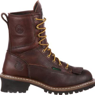 Georgia Boot Men&#39;s 8&quot; Waterproof Soft Toe Logger Boot - Work World - Workwear, Work Boots, Safety Gear