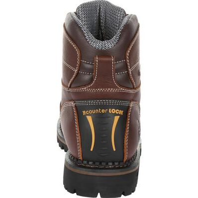 Georgia Boot Men&#39;s 6&quot; AMP LT Waterproof EH Low Heel Soft Toe Logger Boot - Work World - Workwear, Work Boots, Safety Gear