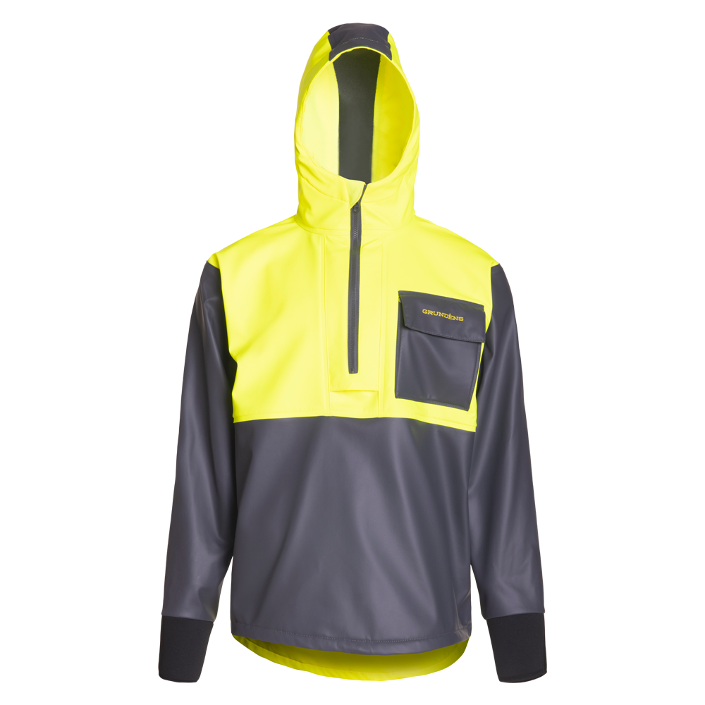 Grundéns Men's Neptune Hi-Vis Waterproof Thermo Jacket Rainwear Grundens Hi-Vis Yellow 2XL Reg