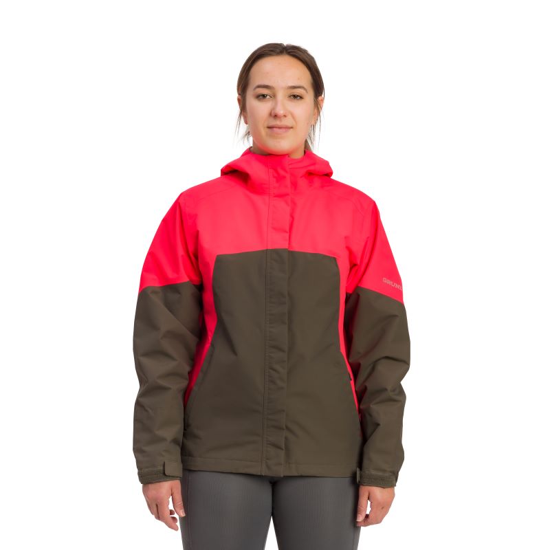 Grundéns Women's Waterproof Pisces Commercial Fishing Jacket Jackets & Coats Grundens Fiery Coral/Crocodile 2XL Reg