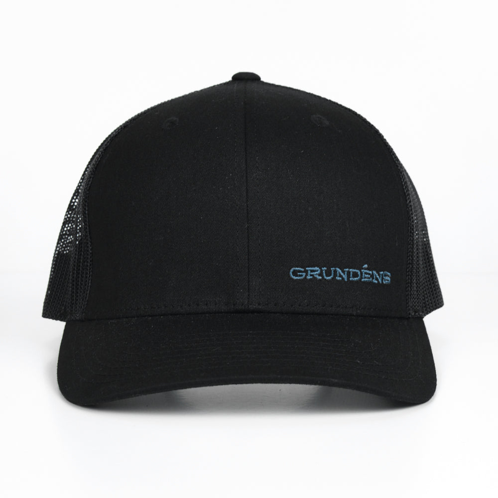 Grundens Offset Embroidered Logo Trucker Hat - Work World - Workwear, Work Boots, Safety Gear