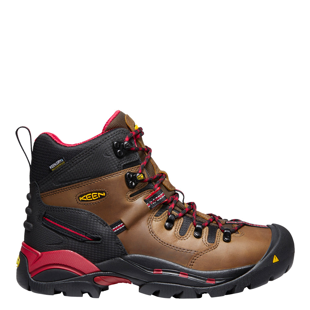 KEEN Utility Men's Pittsburgh 6" Waterproof Steel Toe Work Boot Work Boots KEEN Utility Bison 10 2E