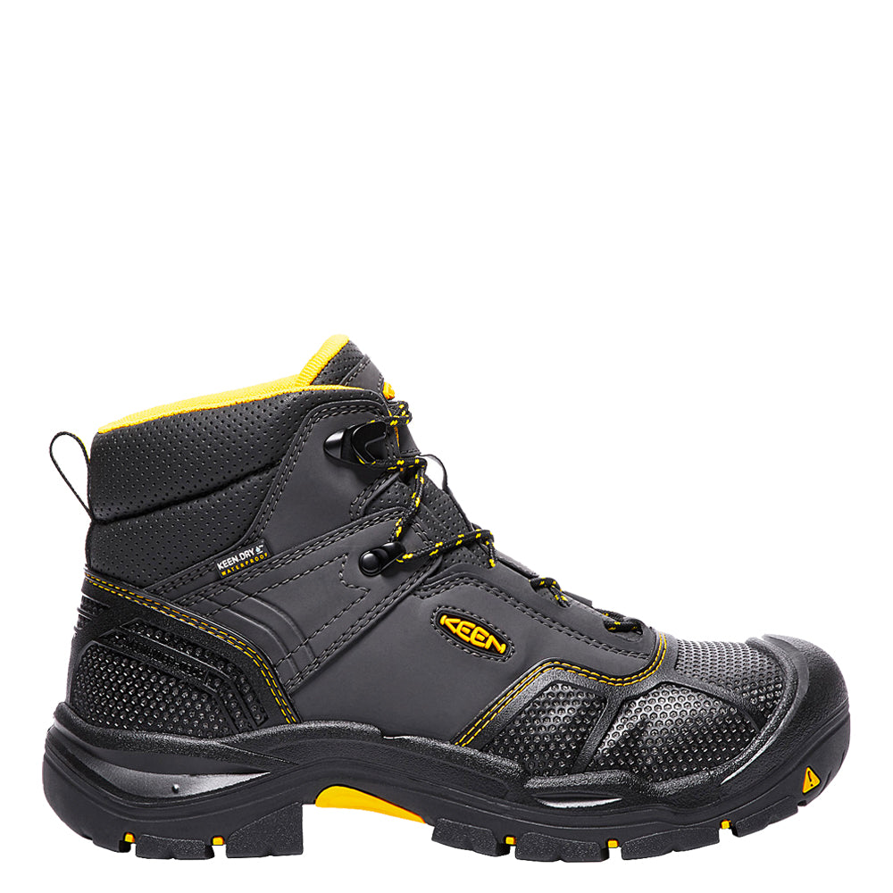 KEEN Utility Men's Logandale Waterproof Steel Toe Work Boot Work Boots KEEN Utility Raven/Black 10 2E
