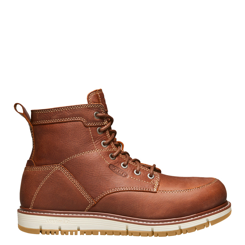 KEEN Utility Men's San Jose 6" Aluminum Toe Work Boot Work Boots KEEN Utility Brown 10 M
