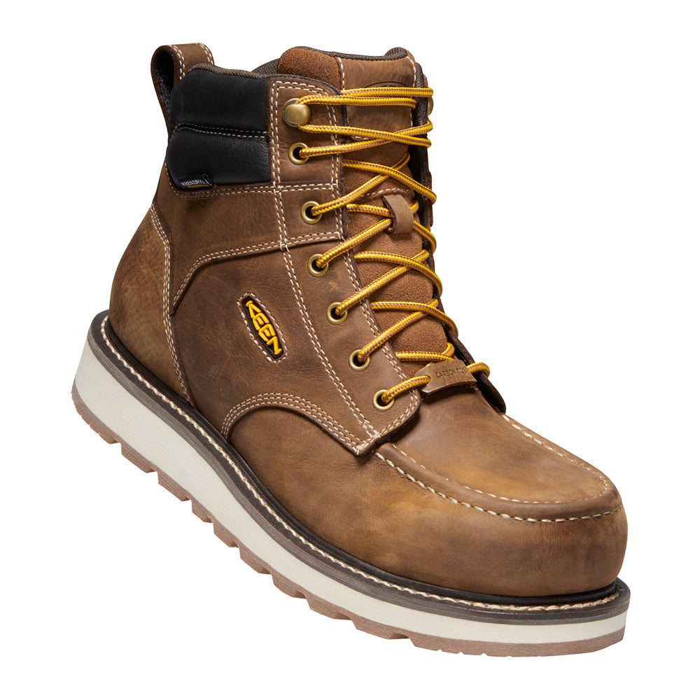 KEEN Men&#39;s Cincinnati 6&quot; Waterproof Carbon Fiber Toe Work Boot - Work World - Workwear, Work Boots, Safety Gear