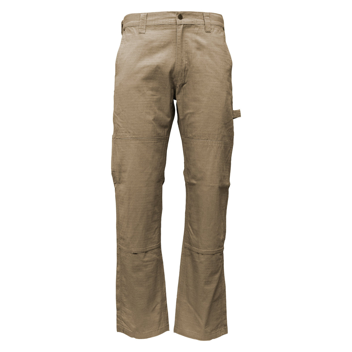 KEY Men&#39;s Rip Stop Double-Front Dungaree_Khaki - Work World - Workwear, Work Boots, Safety Gear