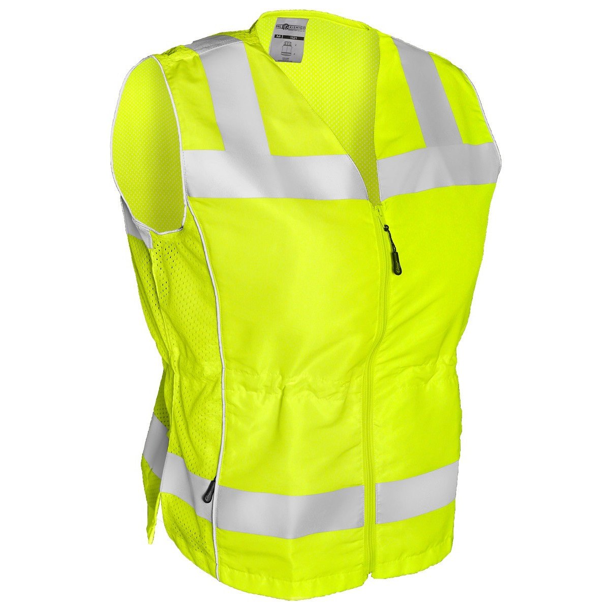 ML Kishigo Women's Premium Brilliant Series Fitted Vest Vests ML Kishigo Lime L Reg