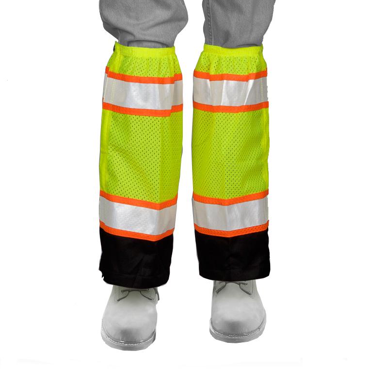 ML Kishigo Hi-Vis Mesh Leg Gaiters - Work World - Workwear, Work Boots, Safety Gear