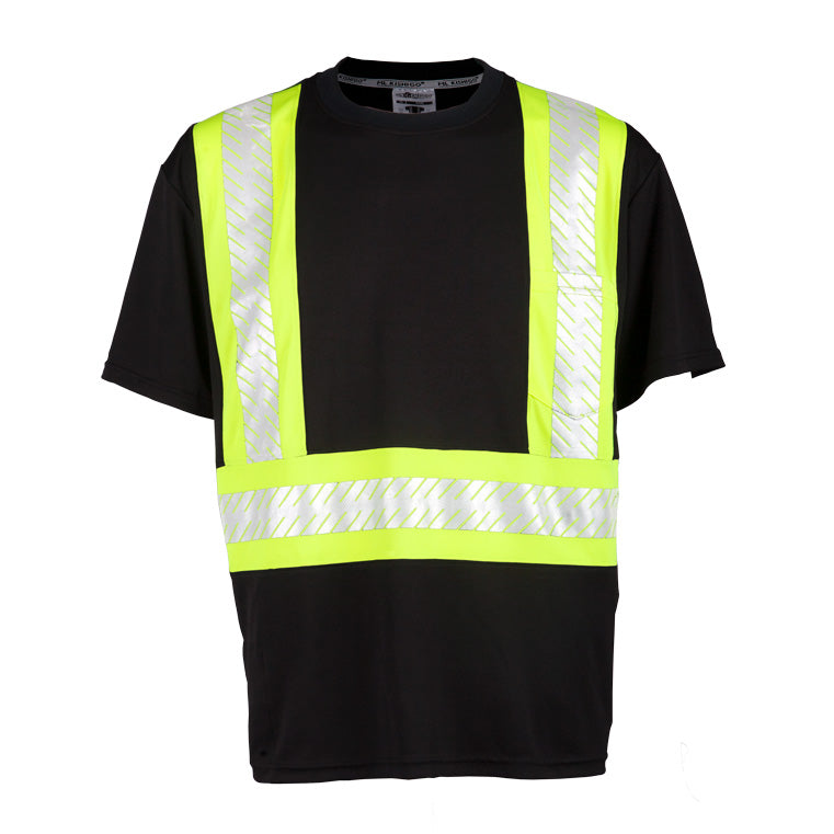 ML Kishigo Men&#39;s Enhanced Visibility Contrast T-Shirt - Work World - Workwear, Work Boots, Safety Gear