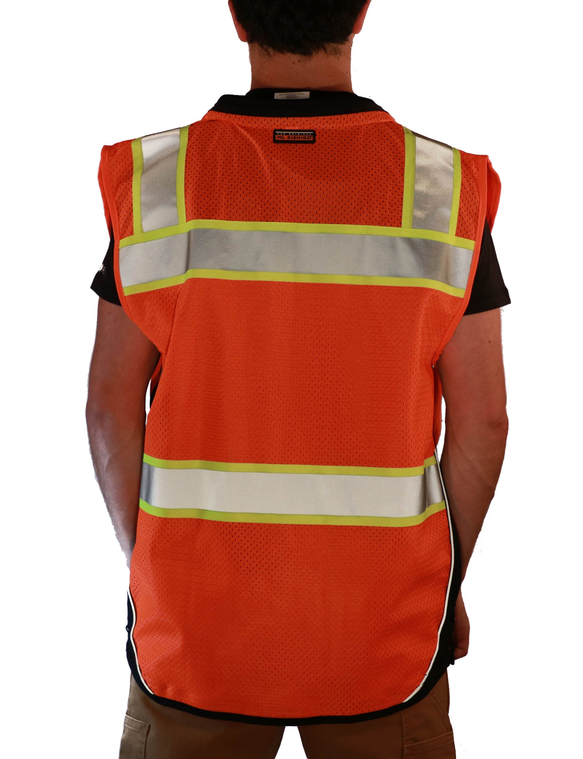 ML Kishigo Men&#39;s Premium Black Series Surveyors Vest - Work World - Workwear, Work Boots, Safety Gear