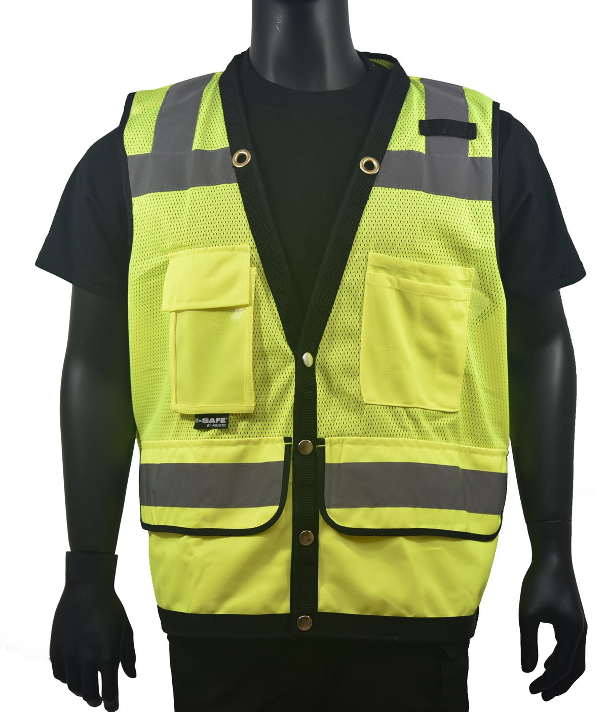 Majestic Class 2 Surveyor Vest_Hi-Vis Green - Work World - Workwear, Work Boots, Safety Gear