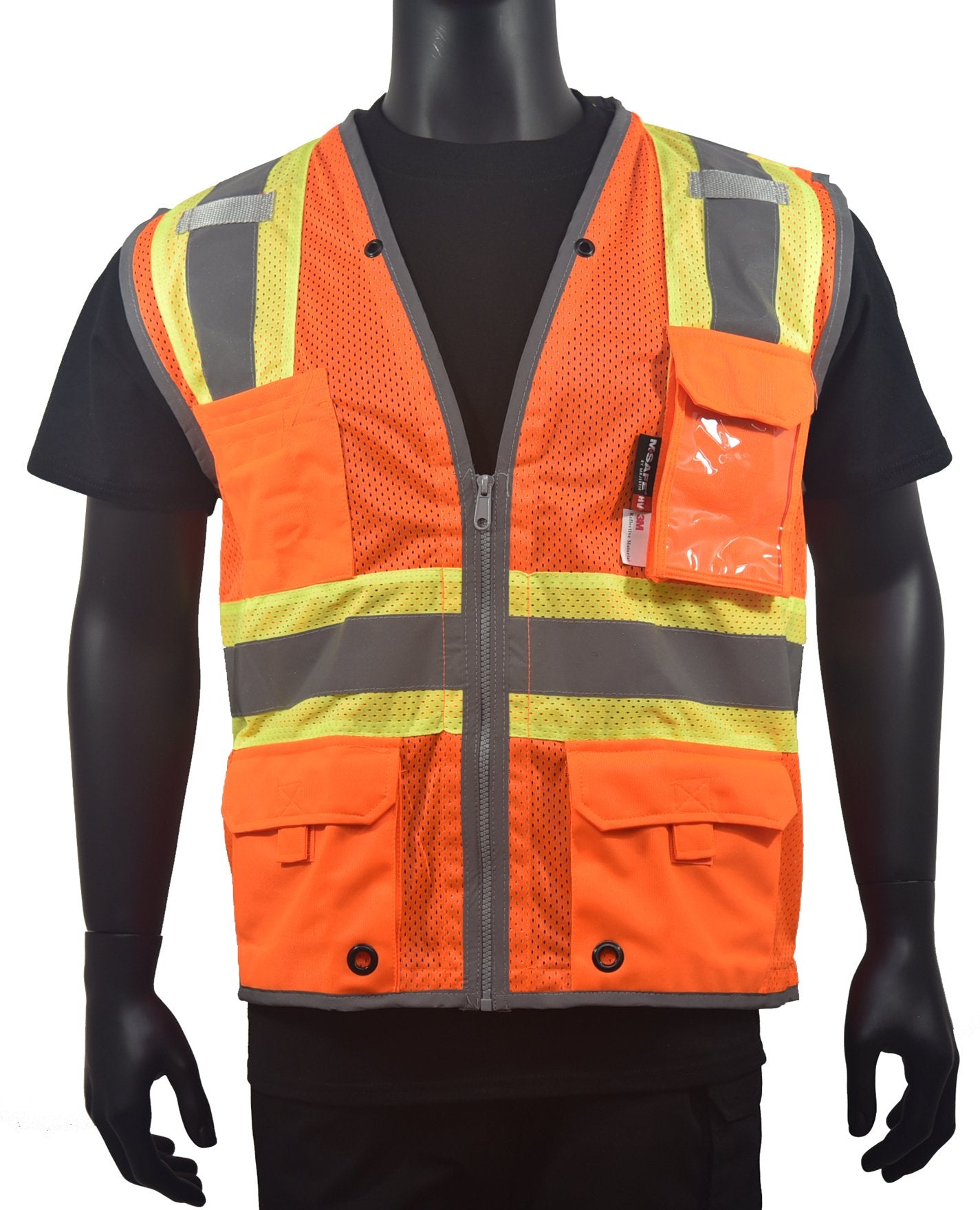 Majestic Class 2 Two Tone Vest_Hi-Vis Orange - Work World - Workwear, Work Boots, Safety Gear