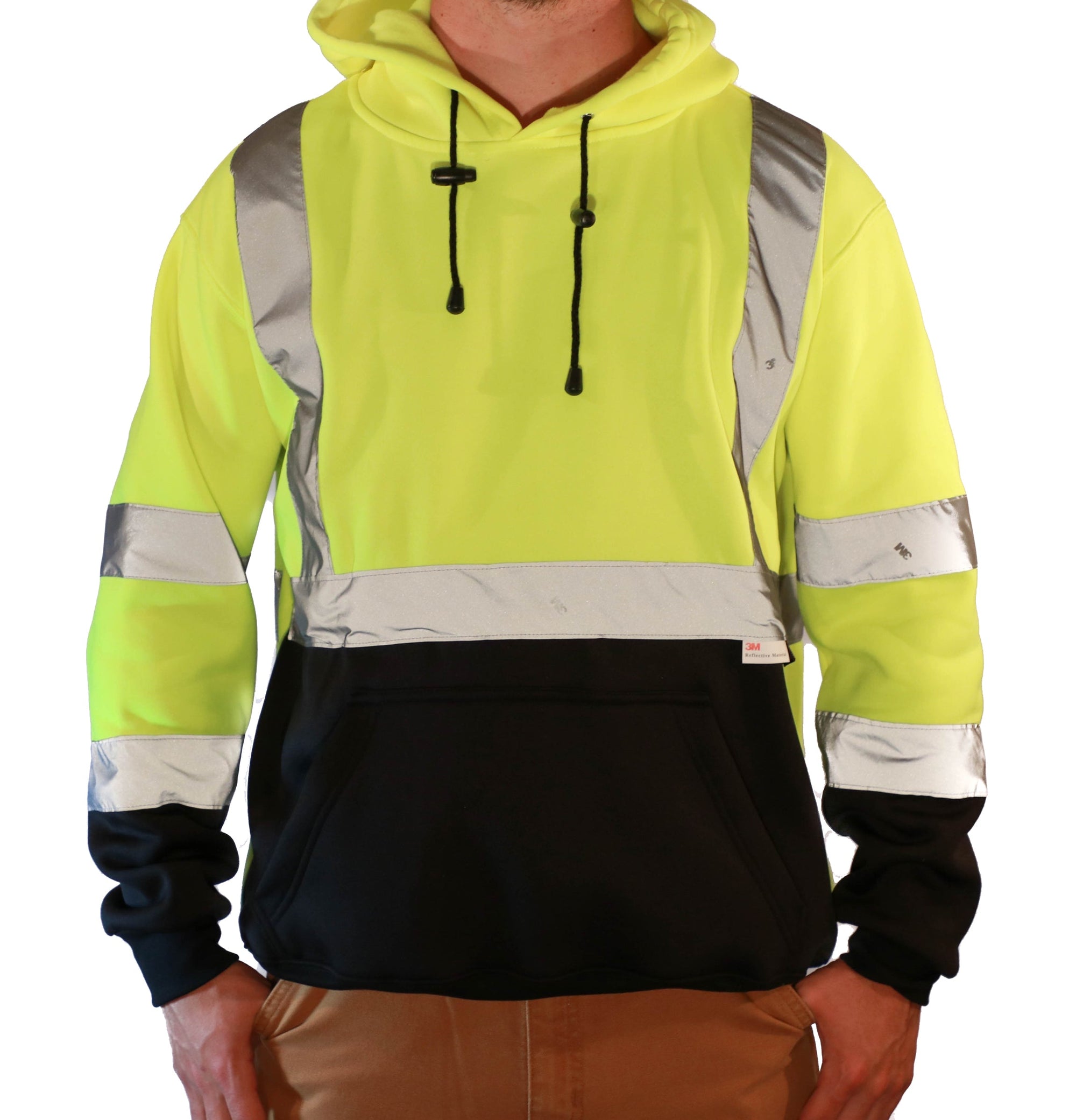 Majestic Men's Class 3 Pullover Hoodie_Hi-Vis Yellow - Work World - Workwear, Work Boots, Safety Gear