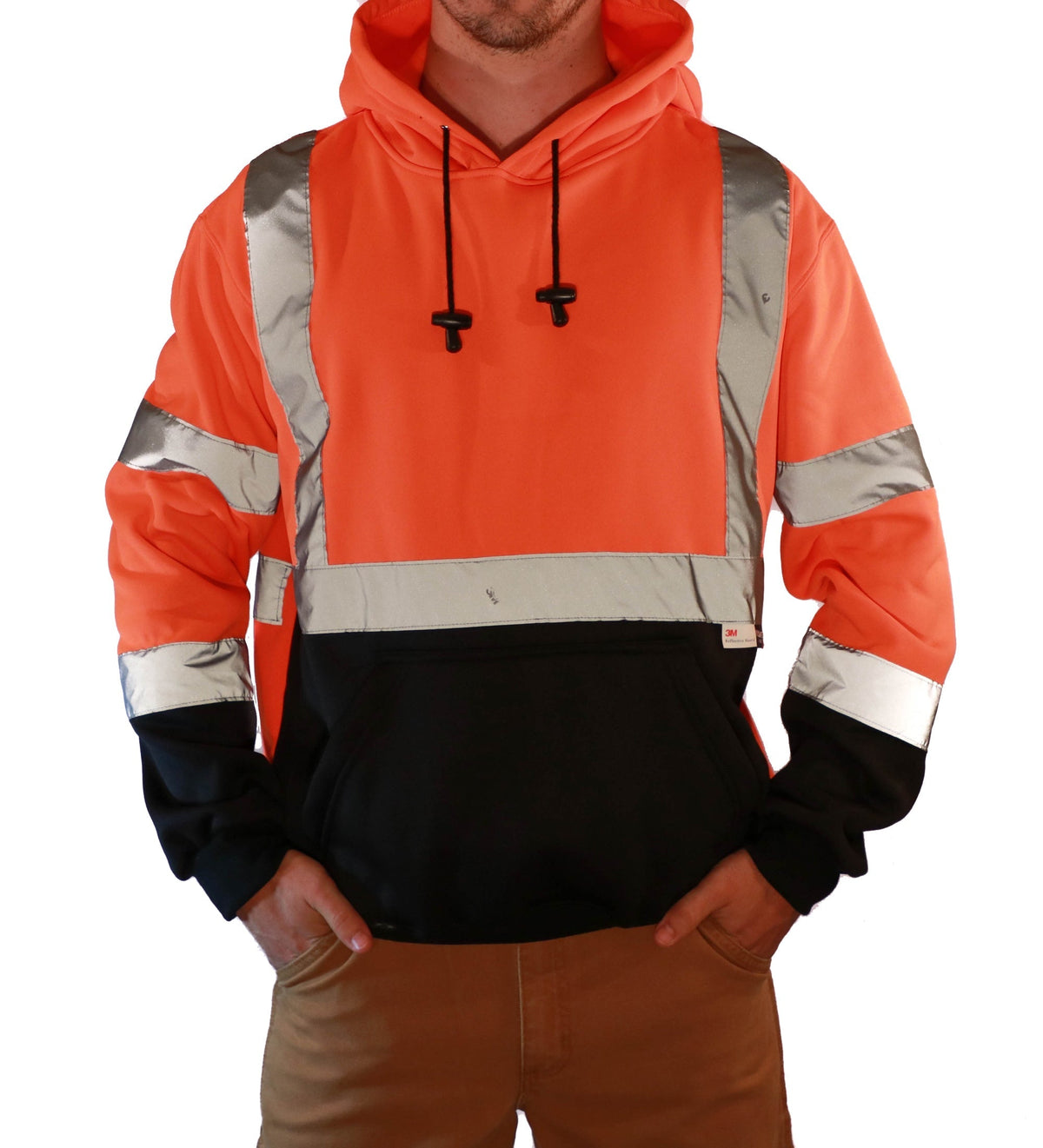 Majestic Men's Class 3 Pullover Hoodie_Hi-Vis Orange Sweatshirts & Hoodies Majestic Orange 2XL Reg