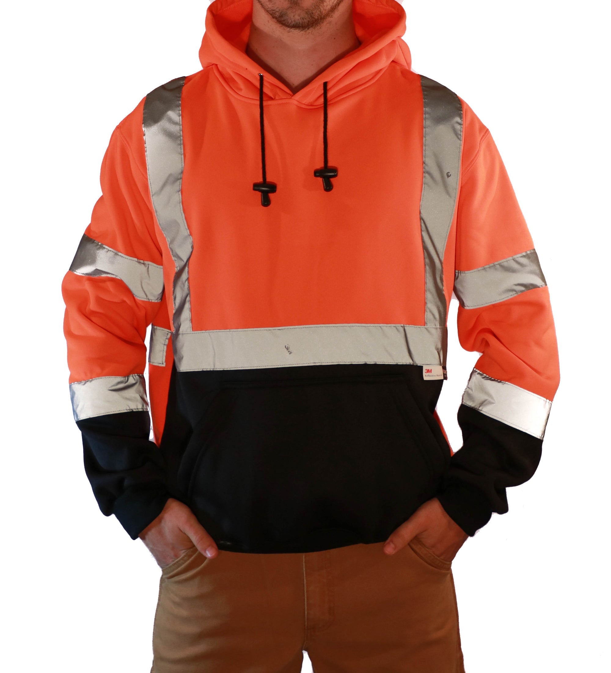 Majestic Men's Class 3 Pullover Hoodie_Hi-Vis Orange - Work World - Workwear, Work Boots, Safety Gear
