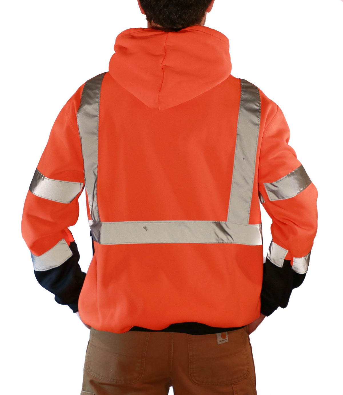 Majestic Men's Class 3 Pullover Hoodie_Hi-Vis Orange Sweatshirts & Hoodies Majestic