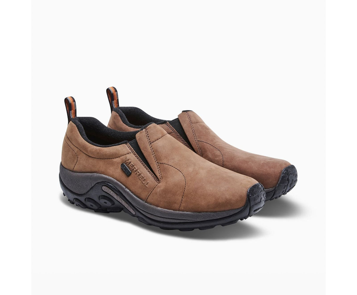 Merrell Men&#39;s Jungle Moc Nubuck Waterproof Slip-On Shoe - Work World - Workwear, Work Boots, Safety Gear