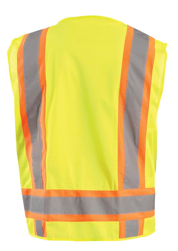 OccuNomix High Visibility Two-Tone Surveyor Mesh Vest - Work World - Workwear, Work Boots, Safety Gear