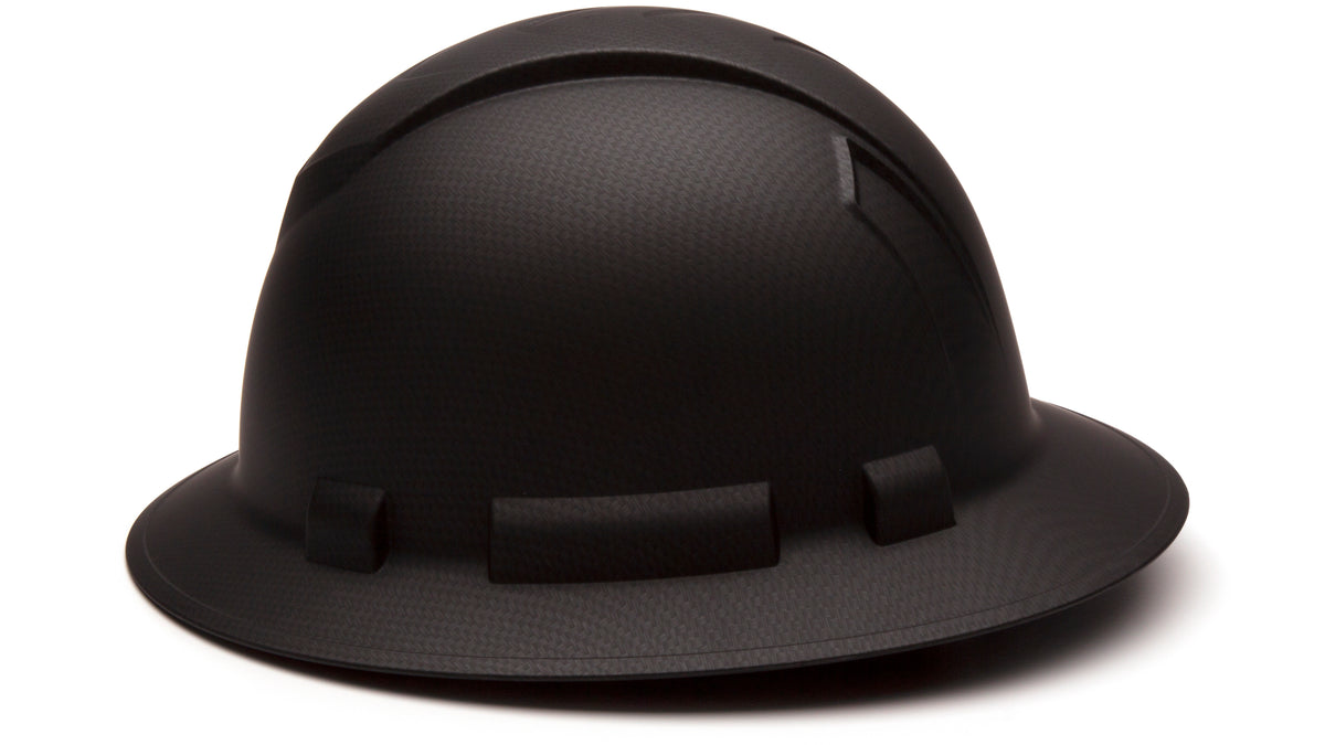 Pyramex Full Brim Graphite Hard Hat_Black Matte - Work World - Workwear, Work Boots, Safety Gear