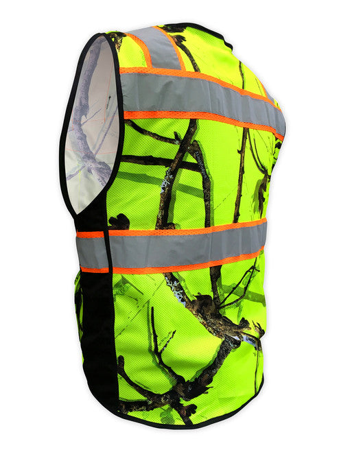 SafetyShirtz Backwoods© Camo Class 2 Safety Vest - Work World - Workwear, Work Boots, Safety Gear