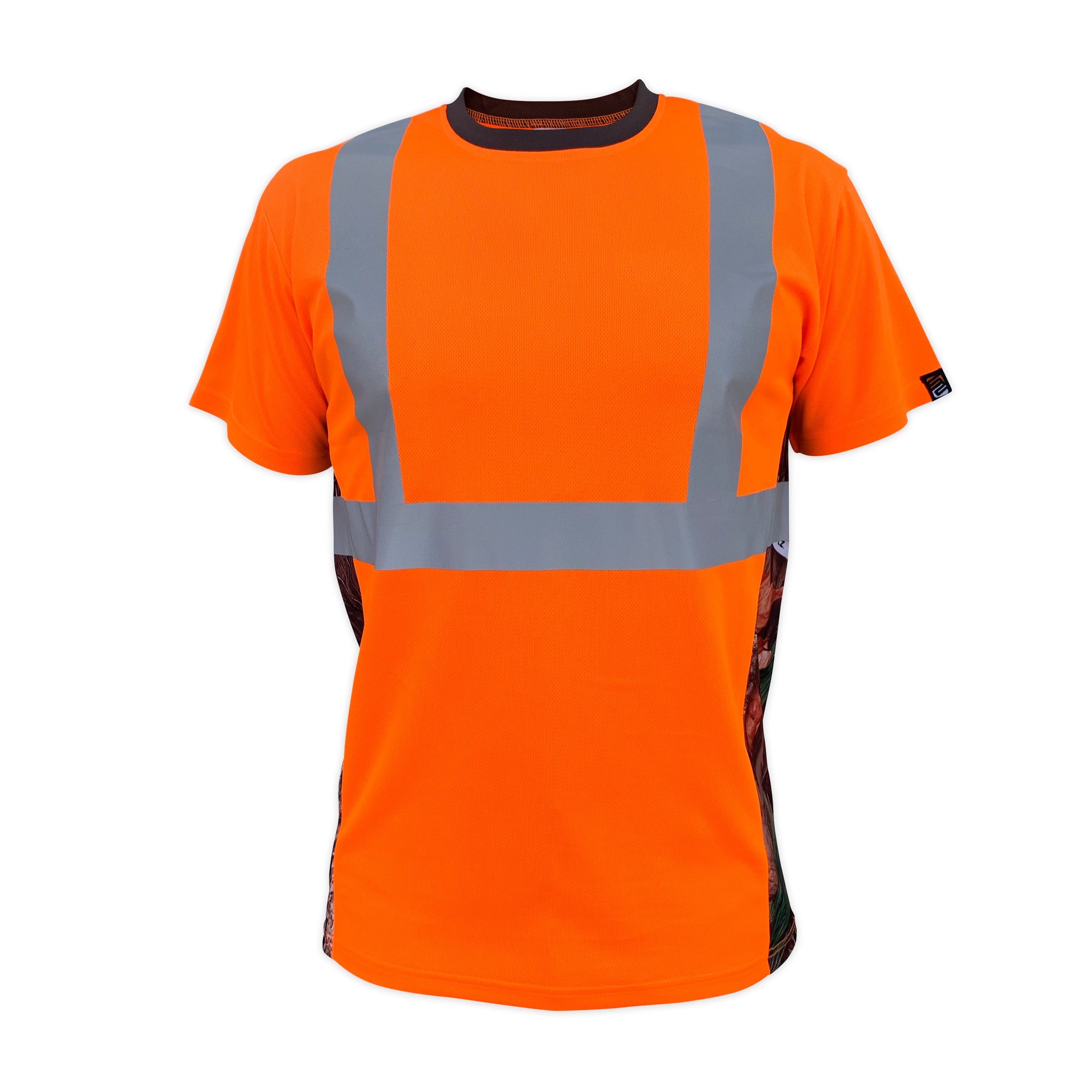 SafetyShirtz Men's SS360° Class 2 Deepwoods Short Sleeve Camo Tee_Hi-Vis Orange - Work World - Workwear, Work Boots, Safety Gear