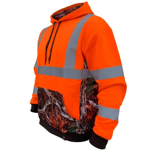 SafetyShirtz Men&#39;s SS360° Class 3 Deepwoods™ Hoodie_Orange - Work World - Workwear, Work Boots, Safety Gear