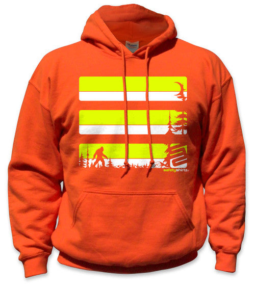 SafetyShirtz Men's Sasquatch Hoodie_Orange/Yellow - Work World - Workwear, Work Boots, Safety Gear