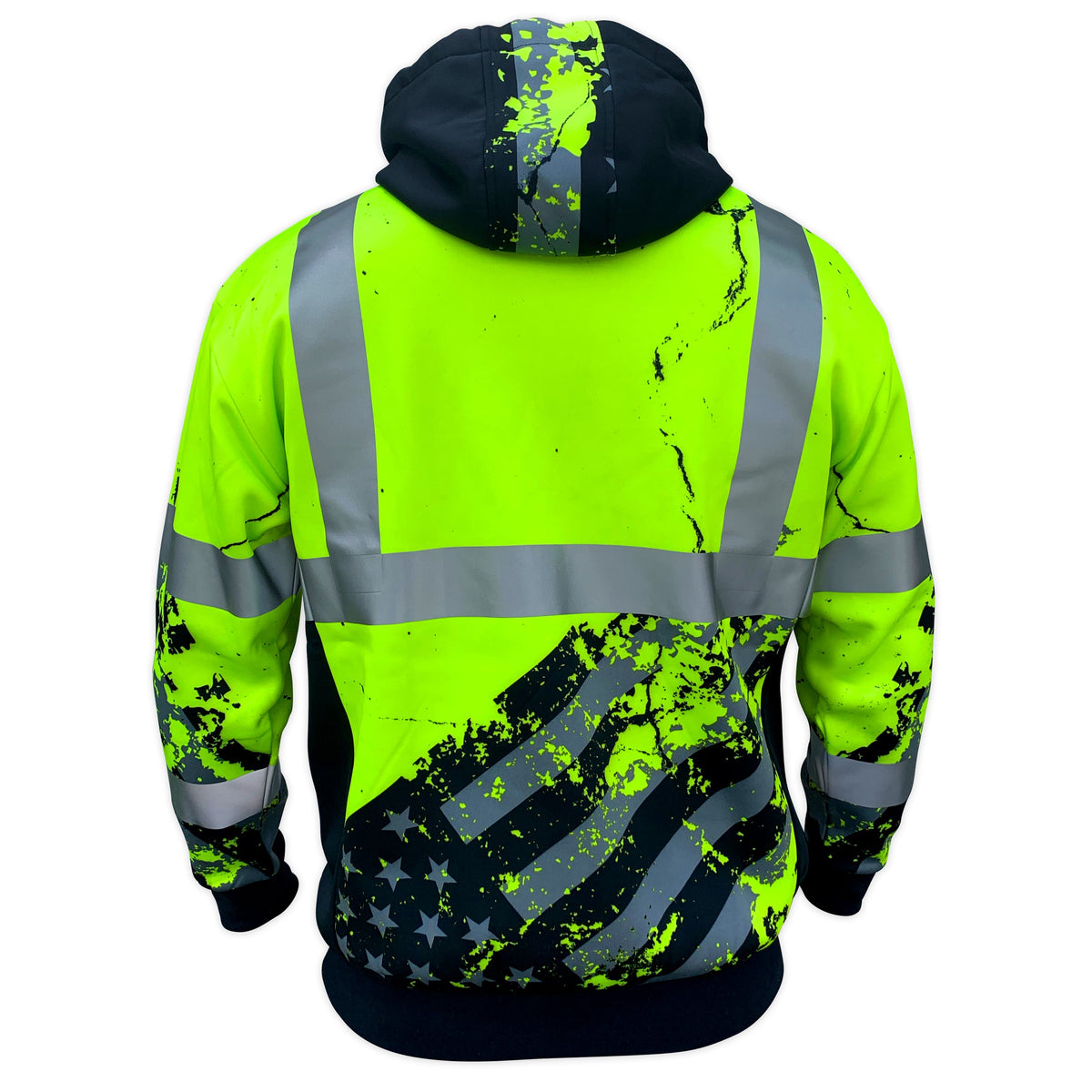 SafetyShirtz Men&#39;s SS360° American Grit Class 3 Safety Hoodie - Work World - Workwear, Work Boots, Safety Gear