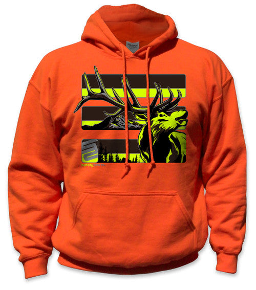SafetyShirtz Men's Elk Graphic Hoodie - Work World - Workwear, Work Boots, Safety Gear