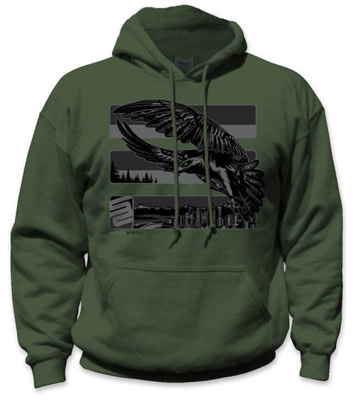 SafetyShirtz Men's Seattle Reborn Stealth Hoodie_Green - Work World - Workwear, Work Boots, Safety Gear