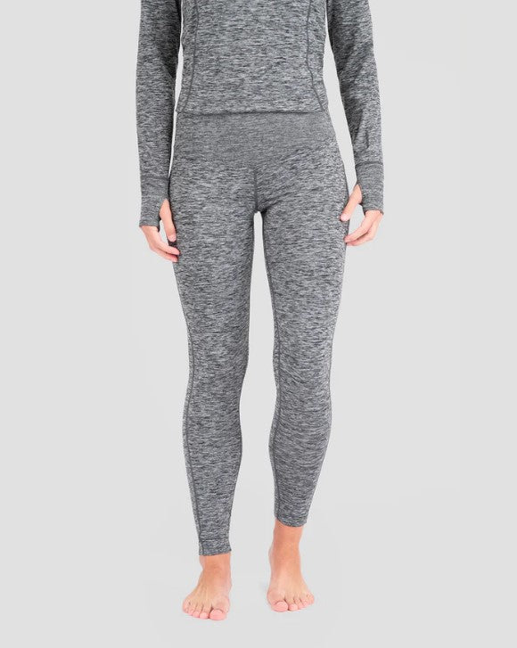 Terramar Women's Cloud Nine Thermal Bottoms Thermals & Underwear Terramar Dark Grey Melange L Reg