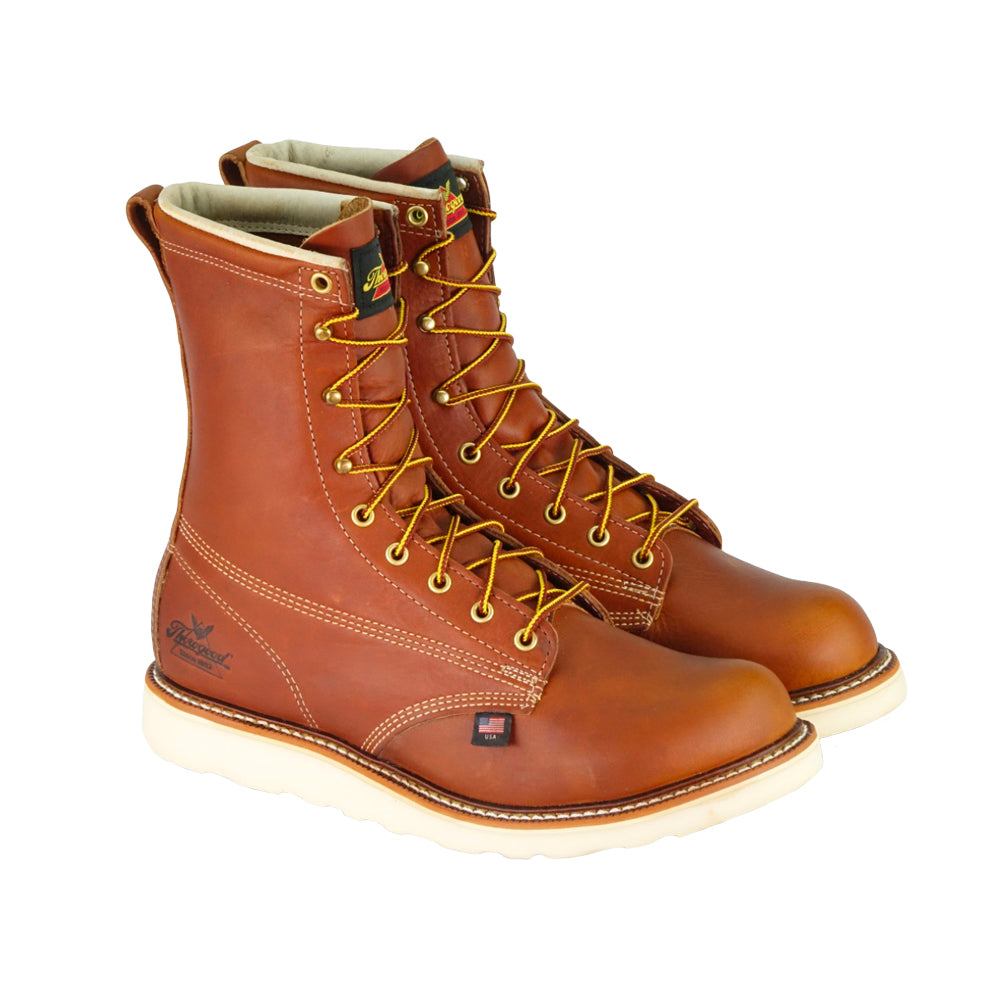 Thorogood Men&#39;s 8&quot; Plain Toe MAXWear Wedge Steel Toe Work Boot - Work World - Workwear, Work Boots, Safety Gear