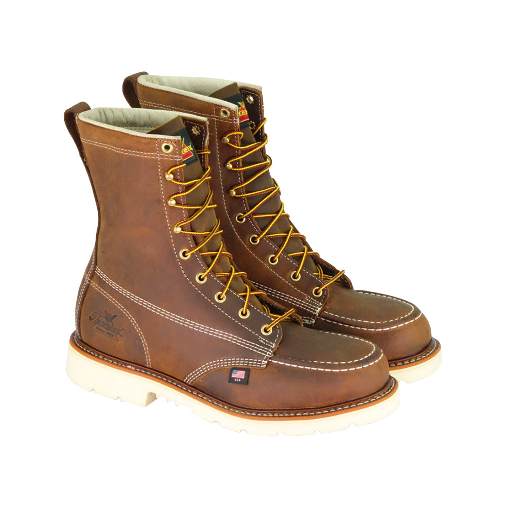 Thorogood Men's American Heritage Moc Toe 8" Steel Toe Work Boot Work Boots Thorogood