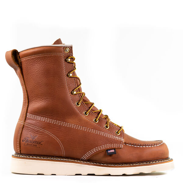Thorogood Men's 8" American Heritage Moc Toe MAXWear Wedge™ Boot_Tobacco - Work World - Workwear, Work Boots, Safety Gear