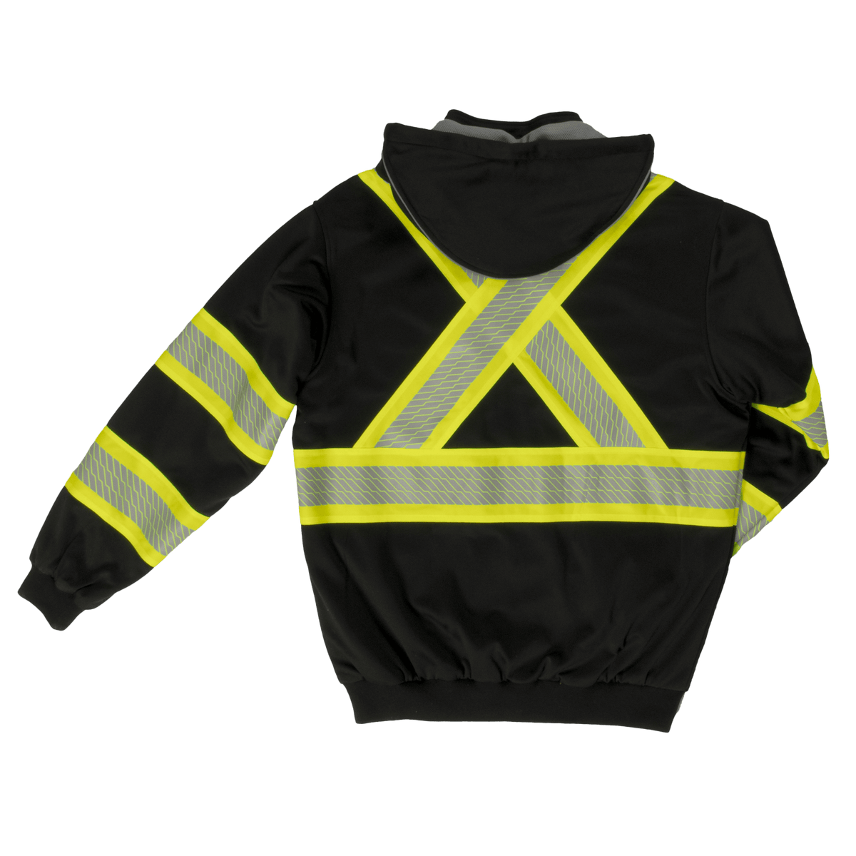 Tough Duck Men&#39;s Thermal Lined C1 Hi-Vis F-Zip Safety Hoodie - Work World - Workwear, Work Boots, Safety Gear