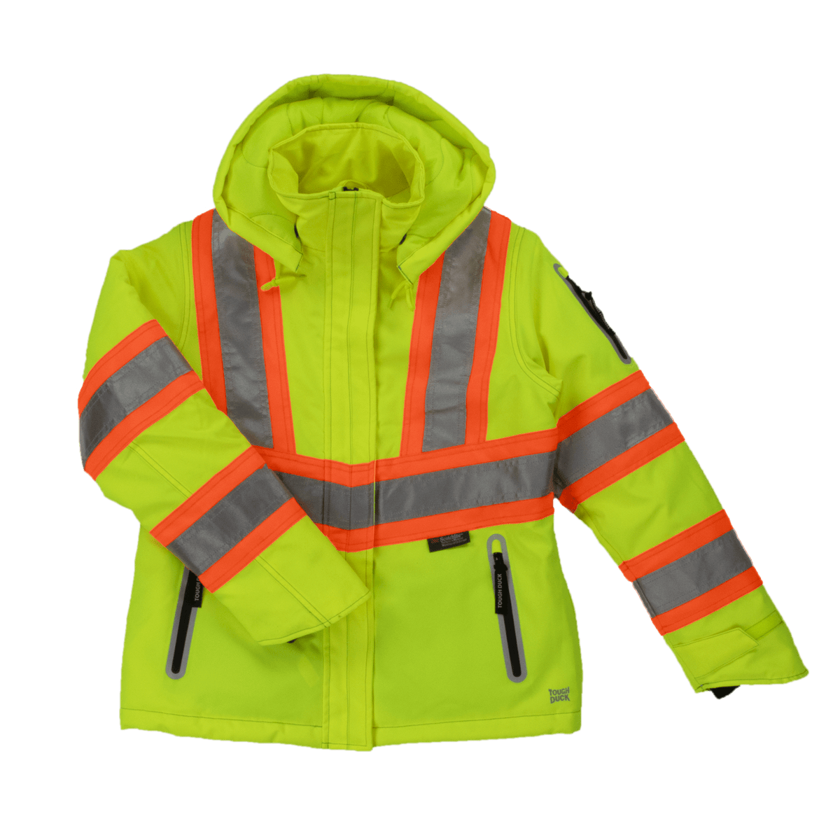 Tough Duck Women&#39;s Insulated Flex C3 Hi-Vis Waterproof Safety Jacket - Work World - Workwear, Work Boots, Safety Gear
