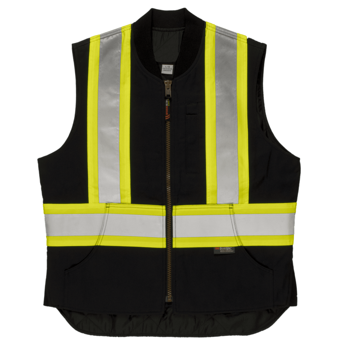 Tough Duck Men&#39;s Class 1 Reflective Safety Vest - Work World - Workwear, Work Boots, Safety Gear
