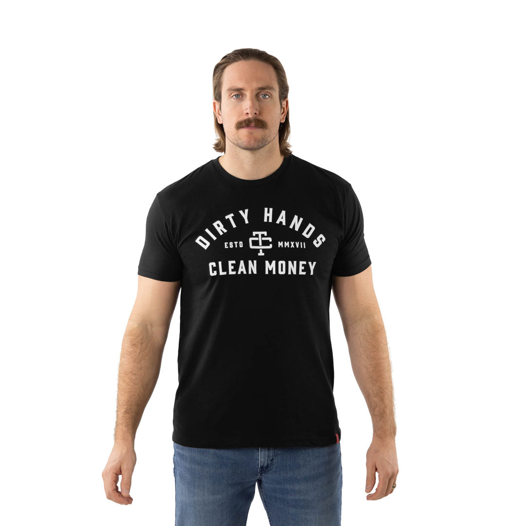 Troll Co. Men's "Dirty Hands Clean Money" Classic Short Sleeve T-Shirt T-Shirts Troll Co. Black 2XL Reg
